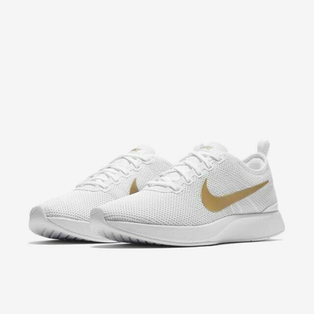 SOLD Nike DualTone Racer Trainers White Metallic - Picture 8 of 8